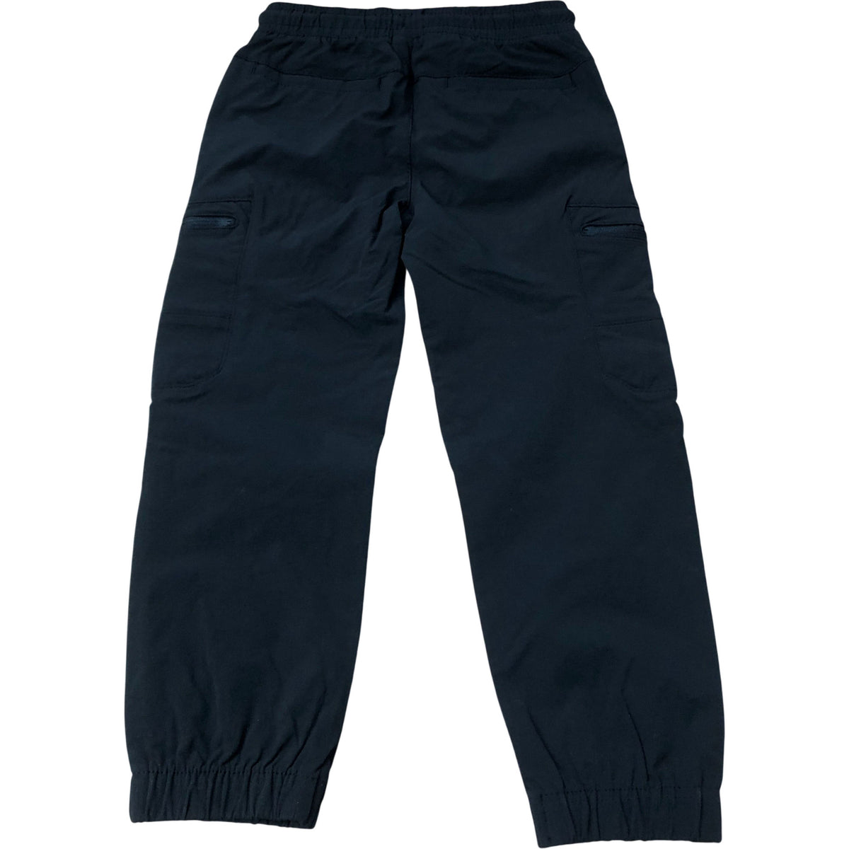 Cargo Trousers Age 7 Bungee Cord Black Lightweight Joggers