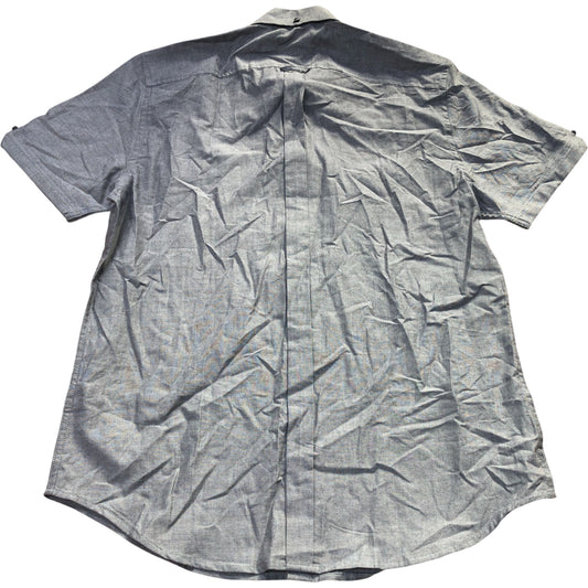Ben Sherman Grey Short Sleeve Oxford Shirt Size L