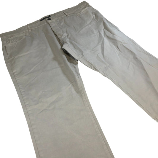 French Connection Casual Chinos Men's Beige Comfortable Cotton Trousers 30W 31L