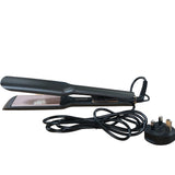 Ceramic Hair Straightener Fast Ready Temperature Control Long Cord Nano Silver