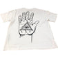 Jack & Jones Men's White T-Shirt Size L Graphic Print Short Sleeve Casual Top