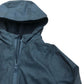 Kids Fleece Lined Shower Resistant Black Hooded Jacket