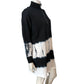 Branded Tie Dye Dress 12 Women's Black White Zip Neck Style
