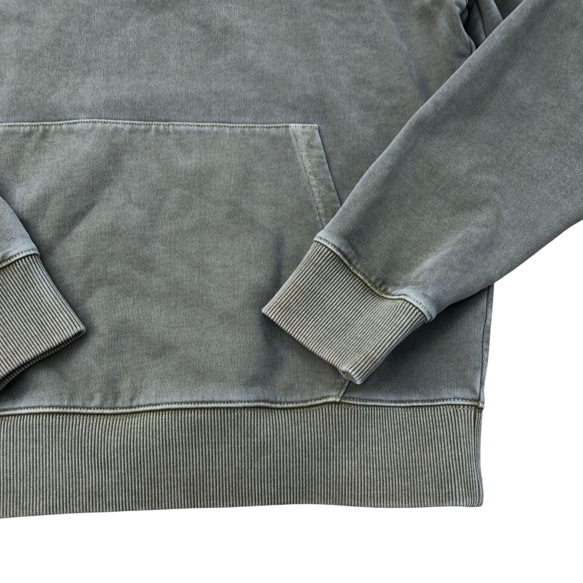 Olive Green Pullover Hooded Sweatshirt Size M