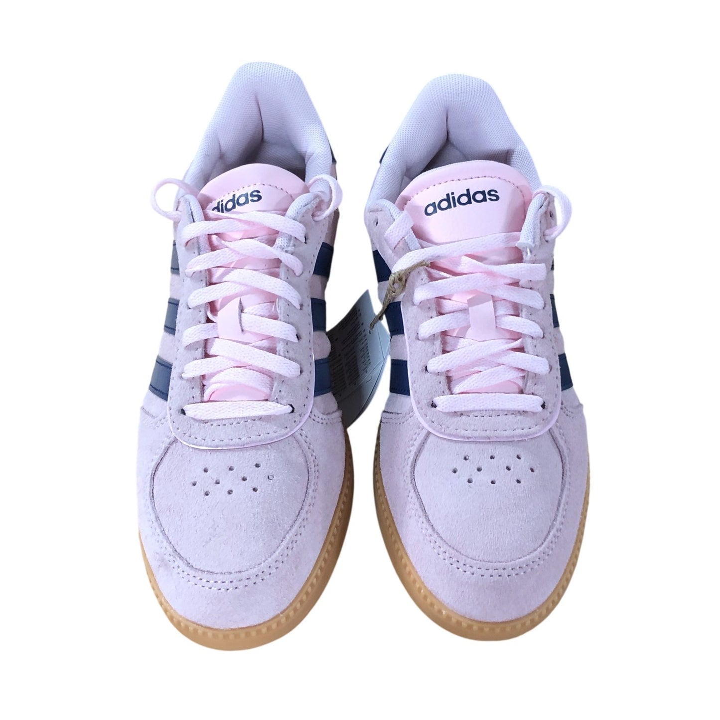 Adidas Breaknet Sleek Sneakers UK4 Women's Pink Suede Casual Trainers