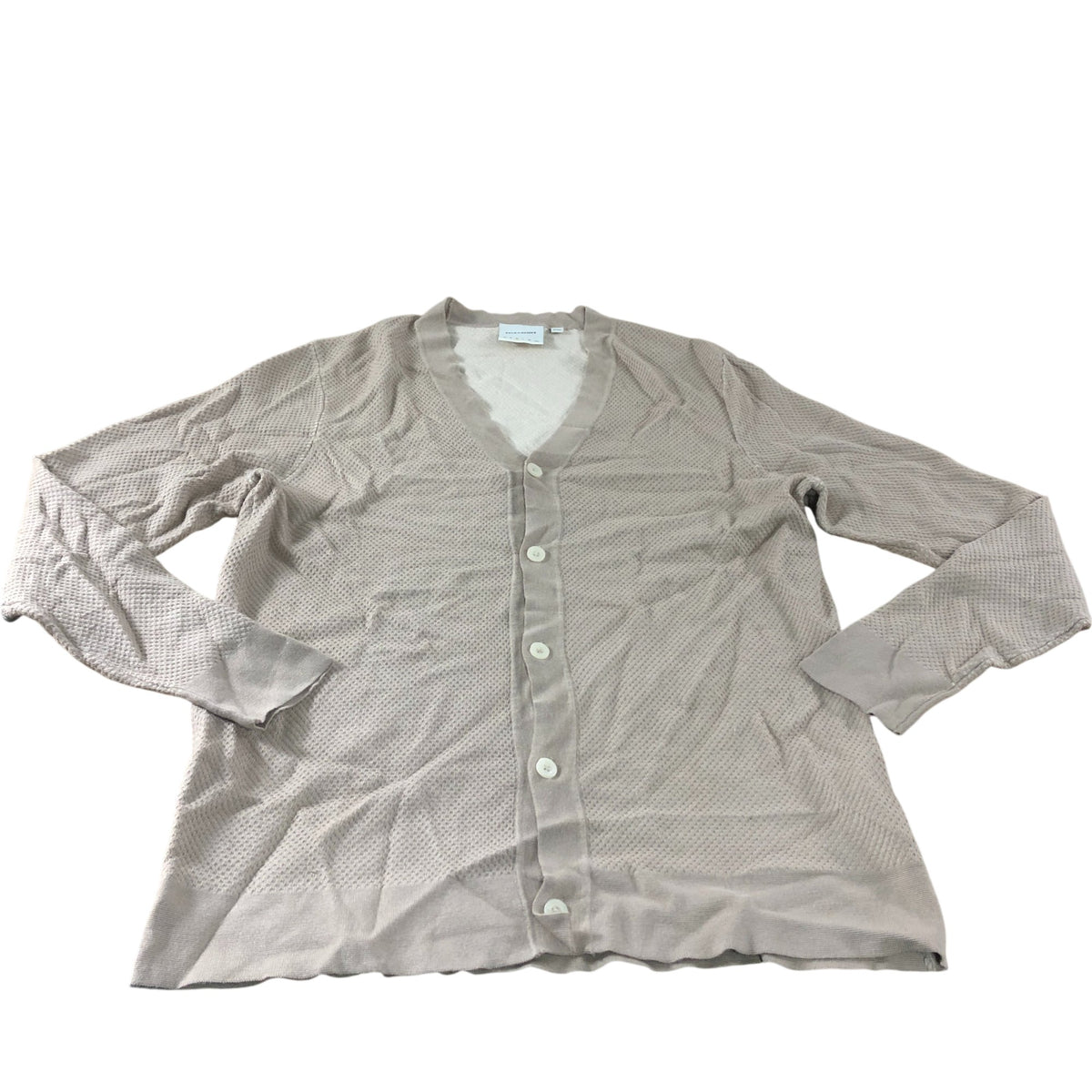 Beige Textured Cardigan - Size Medium