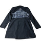 Black Double Breasted Jacket Women's Sequin Detail