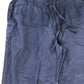 ONFIRE Trousers UK36 Men's Navy Linen Cotton Pull On Elastic Waist