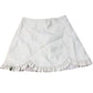 River Island A-Line Skirt Size UK8 Women's Ruffled Hem Cream Polyurethane