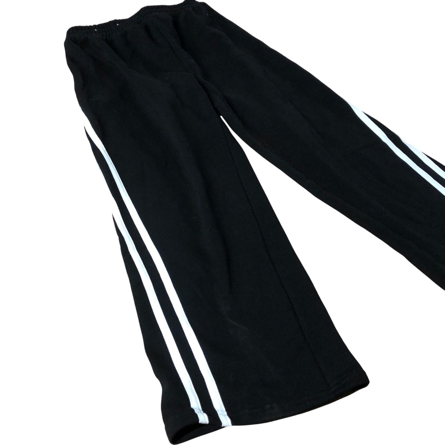 Kids Black Sweatpants With White Stripe 9Years