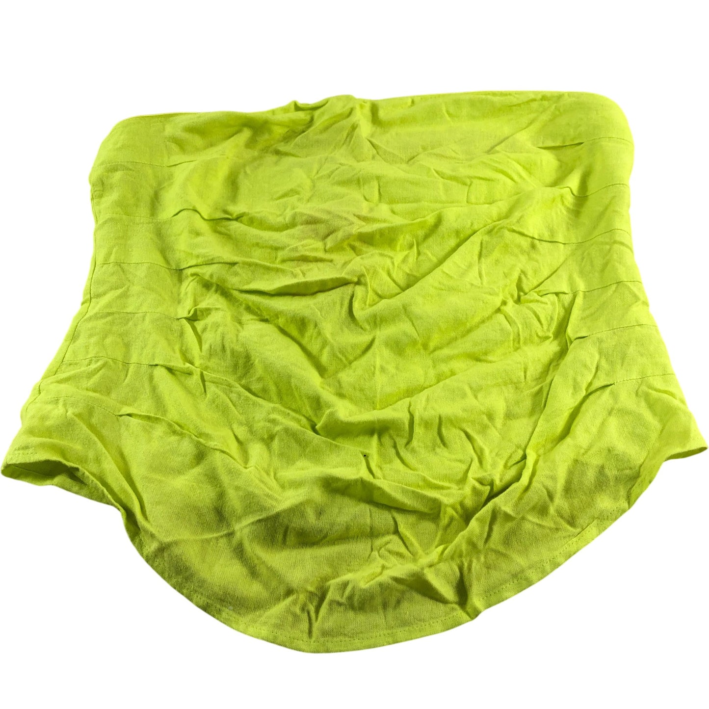 River Island Neon Yellow Strapless Top - Size 14