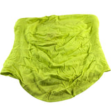 River Island Neon Yellow Strapless Top - Size 16