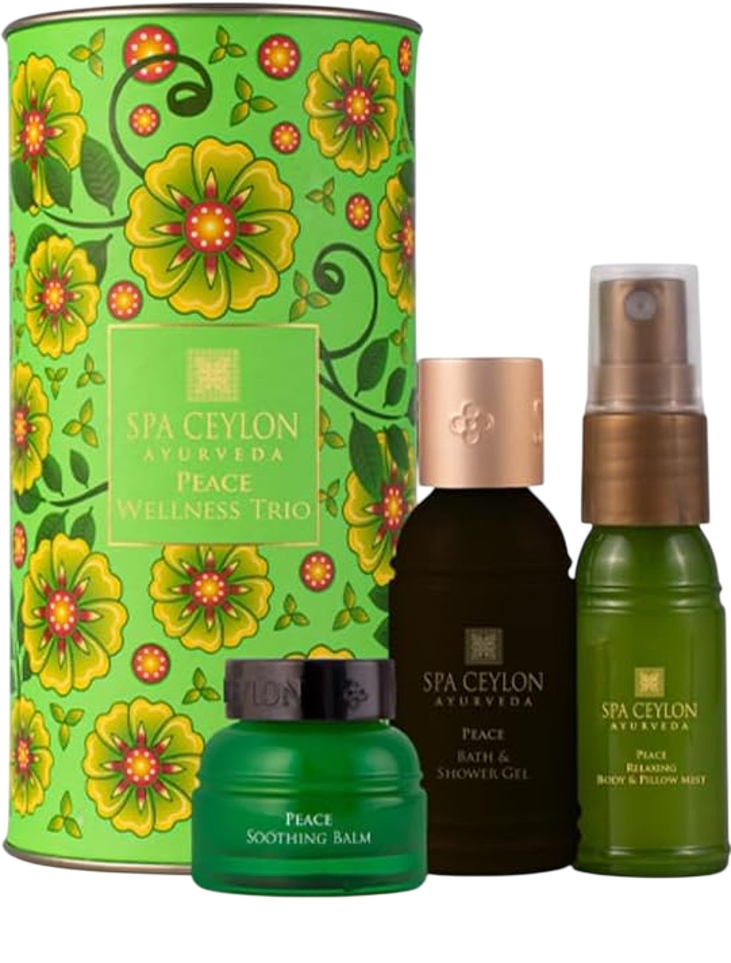 SPA CEYLON Peace Wellness Trio Gift Set Ayurvedic Body Care New