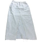 River Island UK6 Women's White Denim Midi Skirt High Waisted Split Hem