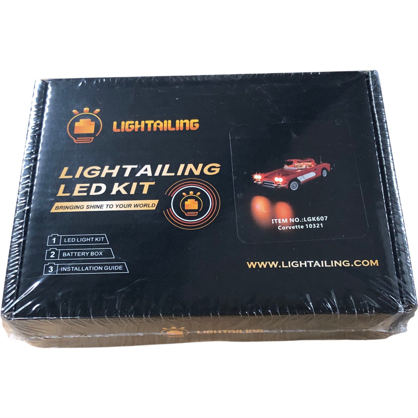 LIGHTAILING LED Kit LGK607 Corvette 10321 Build Lighting Set with Guide