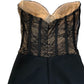 River Island Women's Bodycon Dress UK8 Black Lace Detail Long Evening