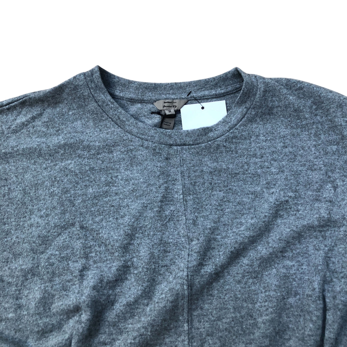 River Island Cropped Sweatshirt Women's Grey Long Sleeve Comfortable Top