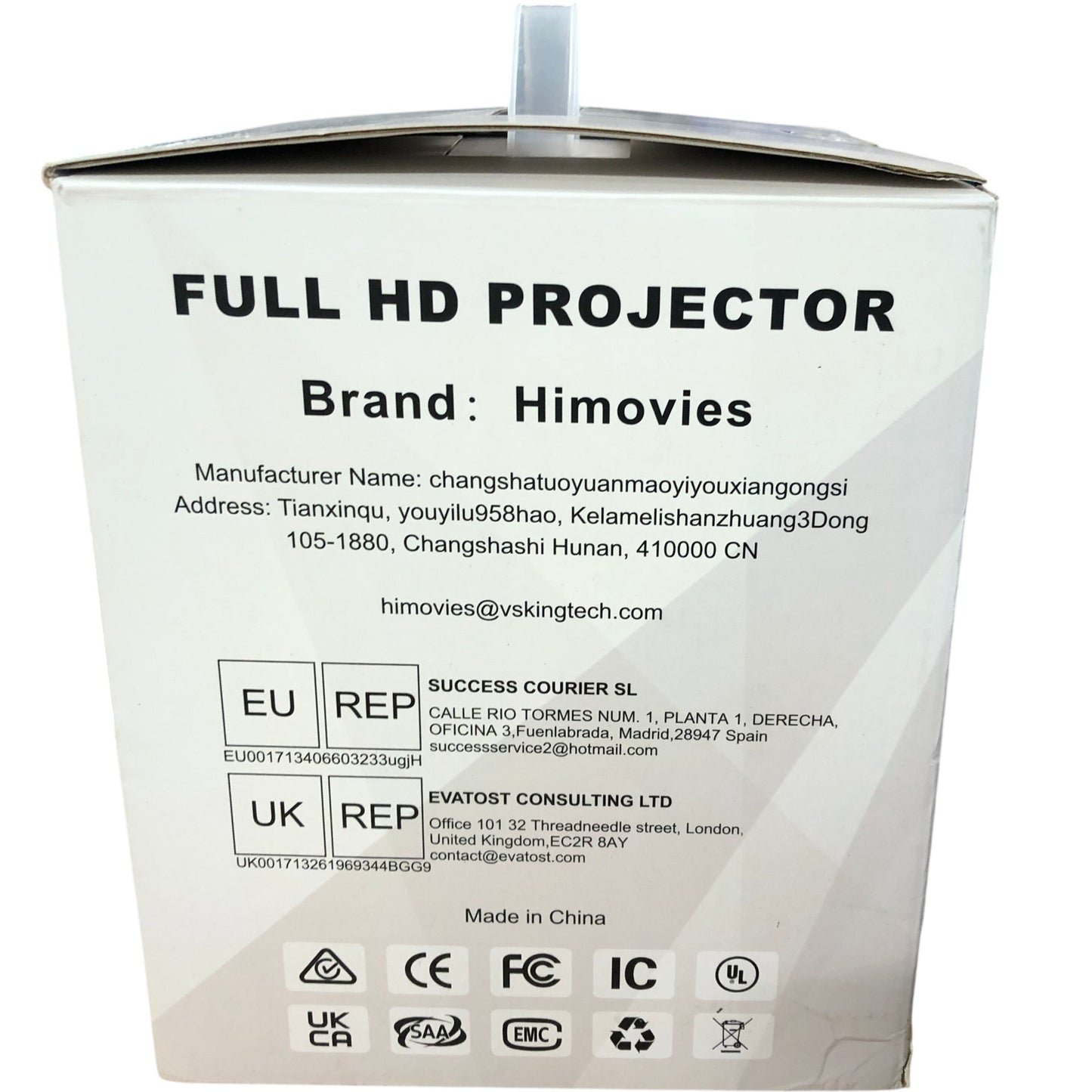 HIMOVIES V90 Mini Projector Full HD Portable Electric Home Theatre Device