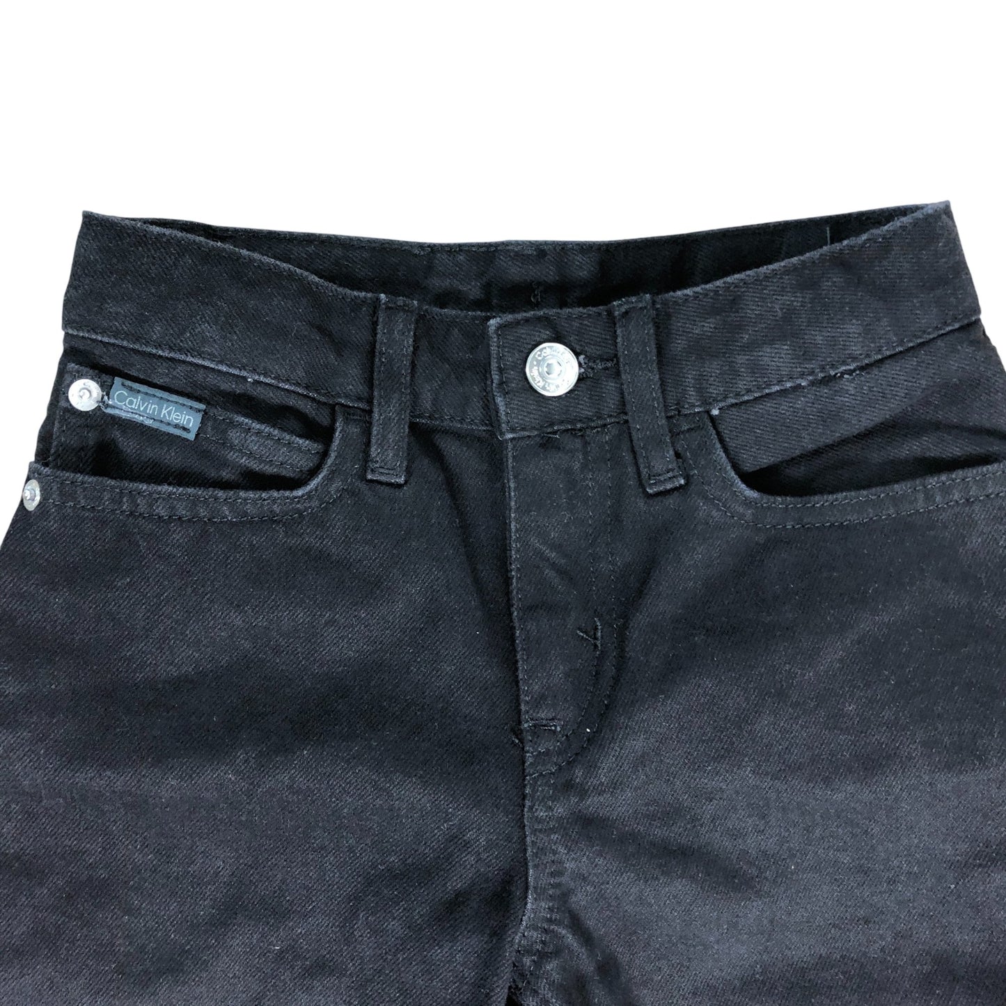 Calvin Klein Jeans Women's Black Slim Fit Size UK8 Cotton Trousers