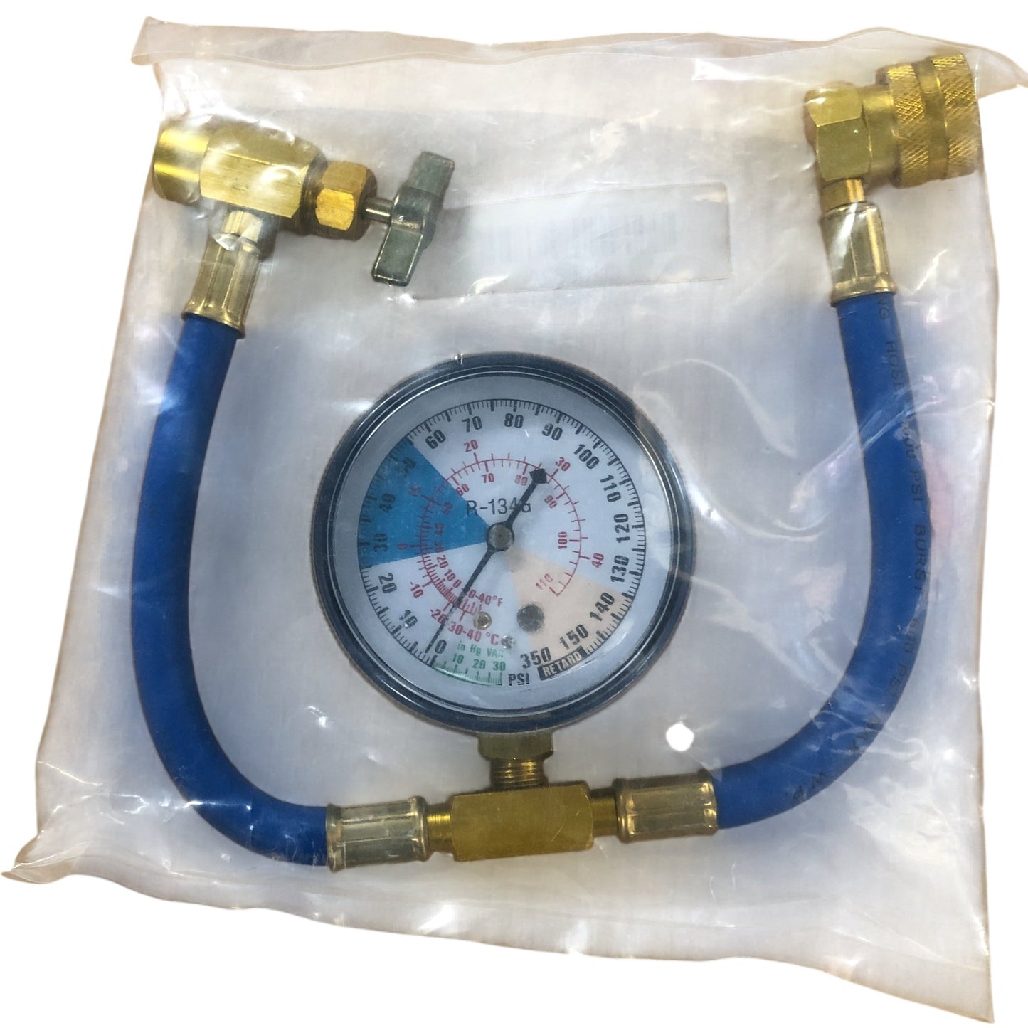 MACHSWON R134A Recharge Hose Pressure Gauge Tool HVAC AC System Maintenance
