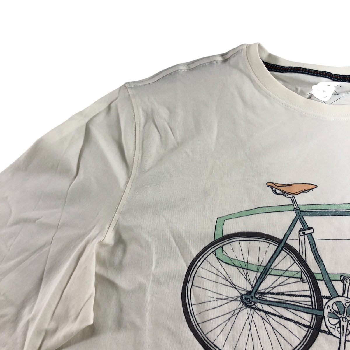 Beach Cruiser Graphic Tee XXL Long Sleeve Natural Cotton Top