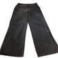 Wide Leg Jeans Women's Dark Grey Casual Denim UK14