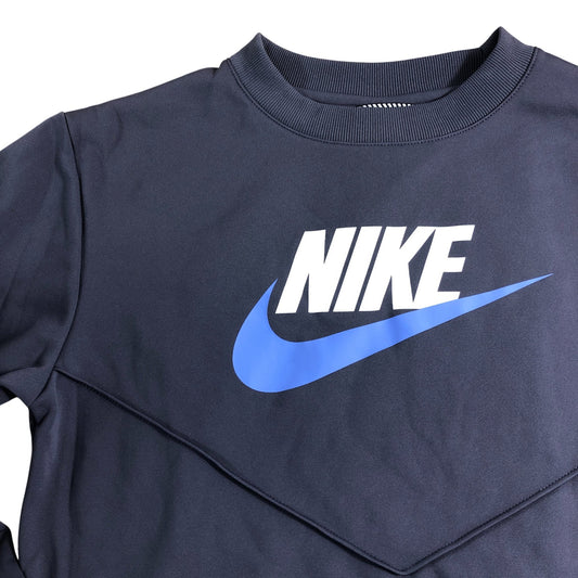 Nike Sweatshirt Boys 12-13 Years Navy Blue Logo Athletic Top