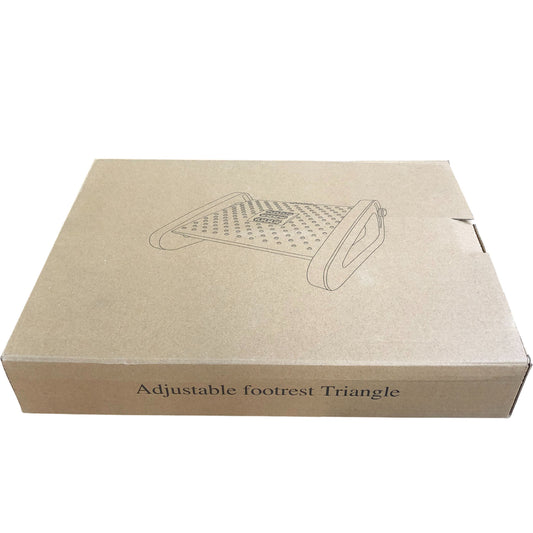 Xrten Adjustable Footrest Triangle Under Desk Home and Office Black