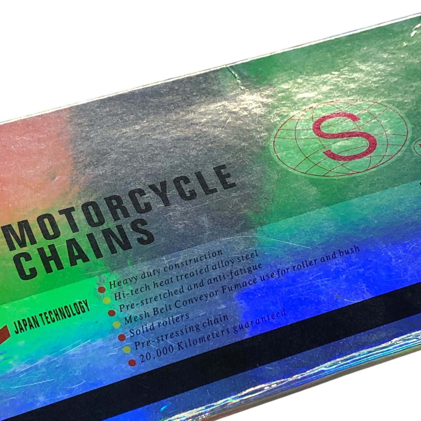 S Motorcycle Chains 520H120L Heavy Duty Hi Tech Alloy Steel Pre Stretched