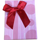 Shiny Snowflake Christmas Ornament Red Ribbon Holiday Decoration