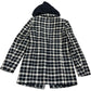 River Island Black Checkered Double Breasted Blazer Jacket