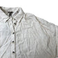 River Island Linen Blend Button Up Shirt Women's Short Sleeve Cream Casual Top L
