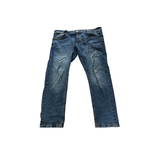 Crosshatch Men's Slim Fit Jeans Authentic Denim Blue 38W 27L