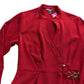 River Island Red Crepe Hanky Hem Shirt Dress Size 8