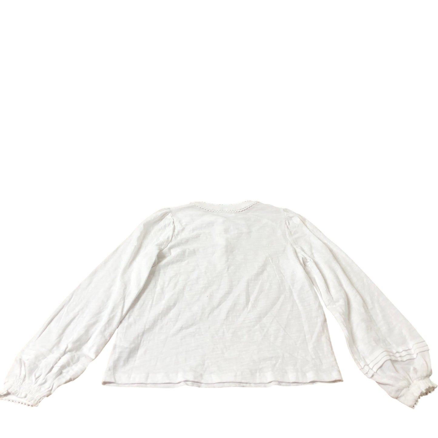 Boden Women's Long Sleeve Top White Cotton Casual Blouse UK6