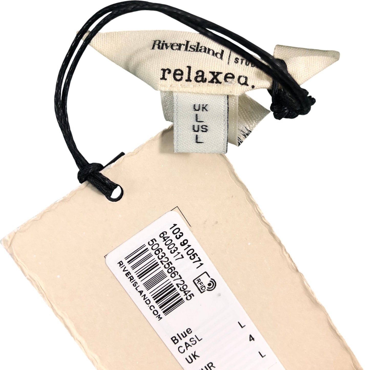 River Island Relaxed Fit Top UK10 Women's Green Cotton Embroidered Short Sleeve