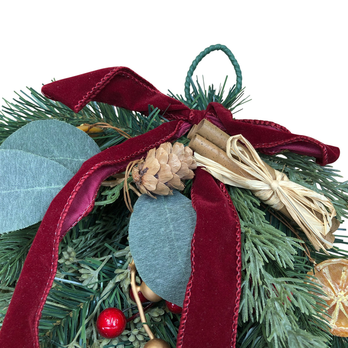 Festive Orange Cinnamon & Berry Swag Decoration