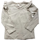 So Cute Organic Baby Top 18-24 Months Cream Long Sleeve Ruffle Detail