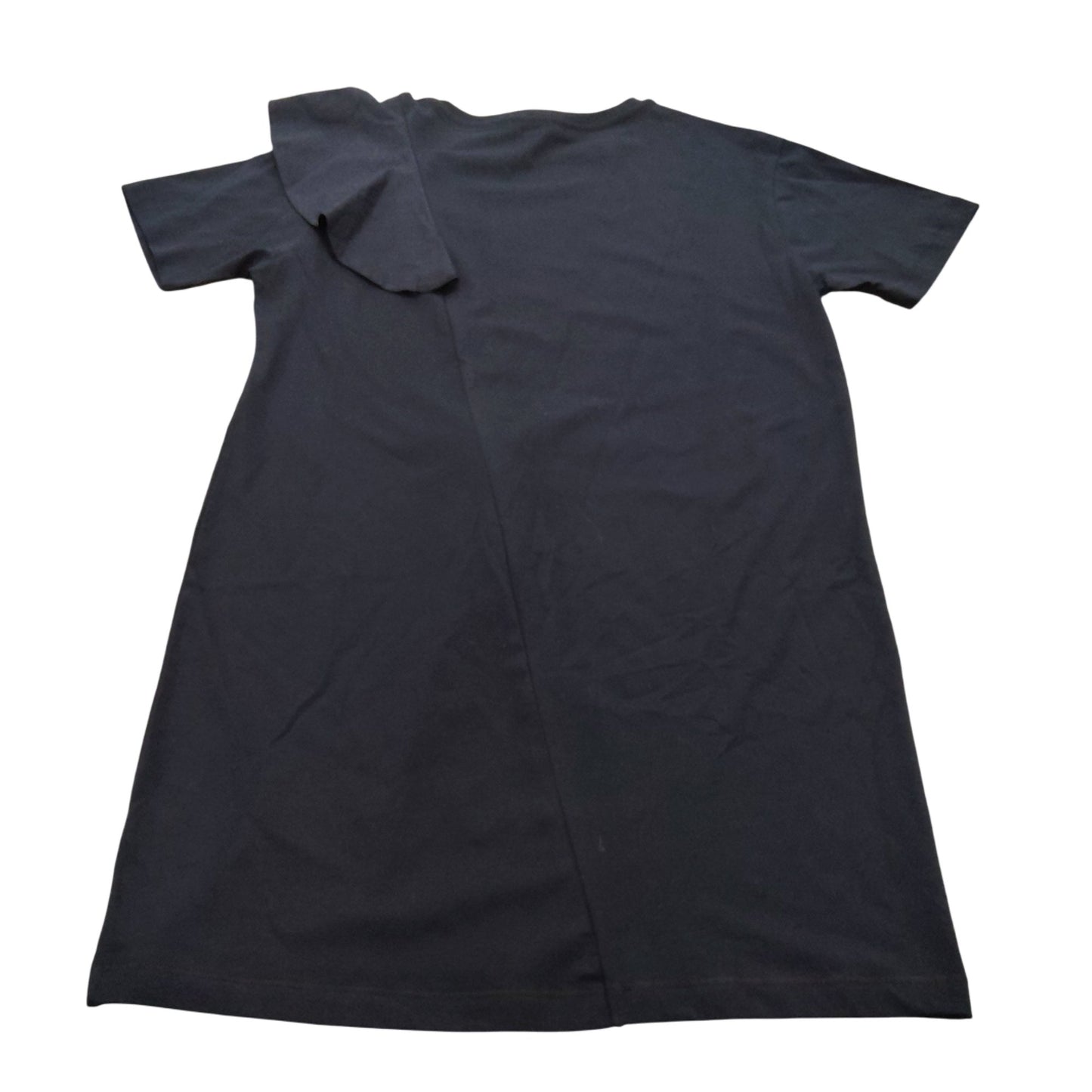 River Island Ruffle Sleeve Dress UK8 Women's Black Cotton Casual Evening