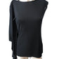 River Island Black Ribbed Top Size S Women's Stylish Loose Fit Casual Wear
