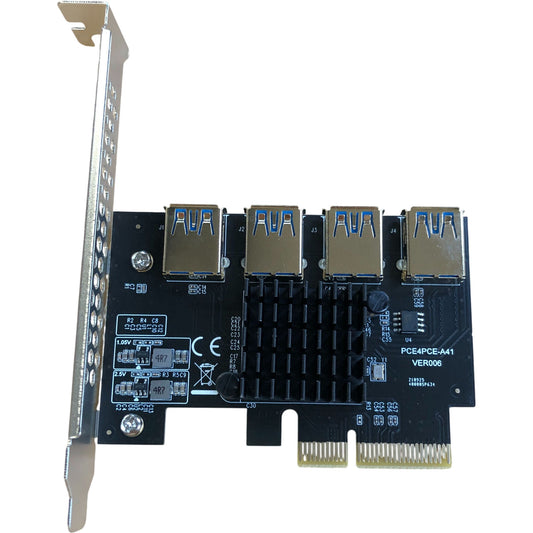 YBBOTT PCI-E 4X To 4 PCI-E USB Card For Bitcoin Mining
