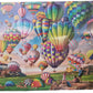HUADADA 1000 Pieces Puzzle Vibrant Hot Air Balloons Scenic Landscape Jigsaw