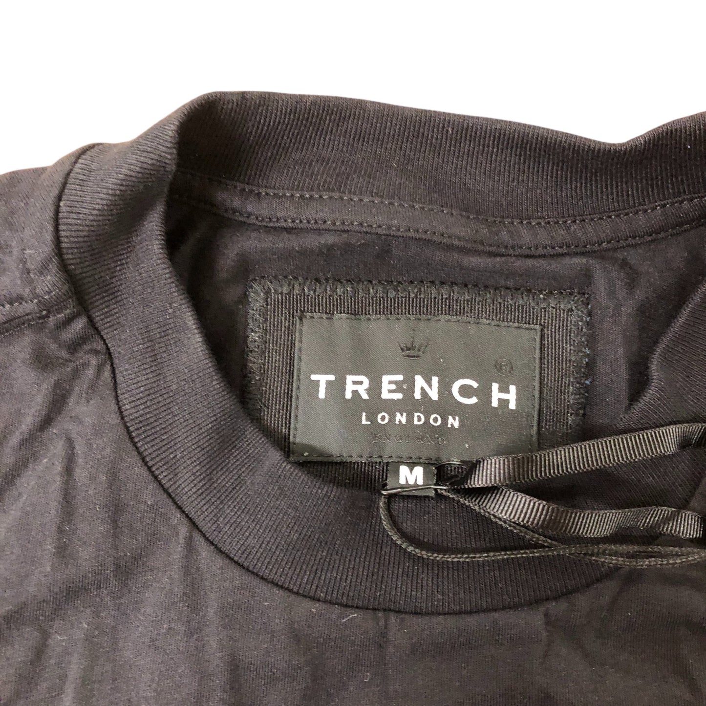 Trench London Life Stamp Tee M Men's Black Organic Cotton T-Shirt