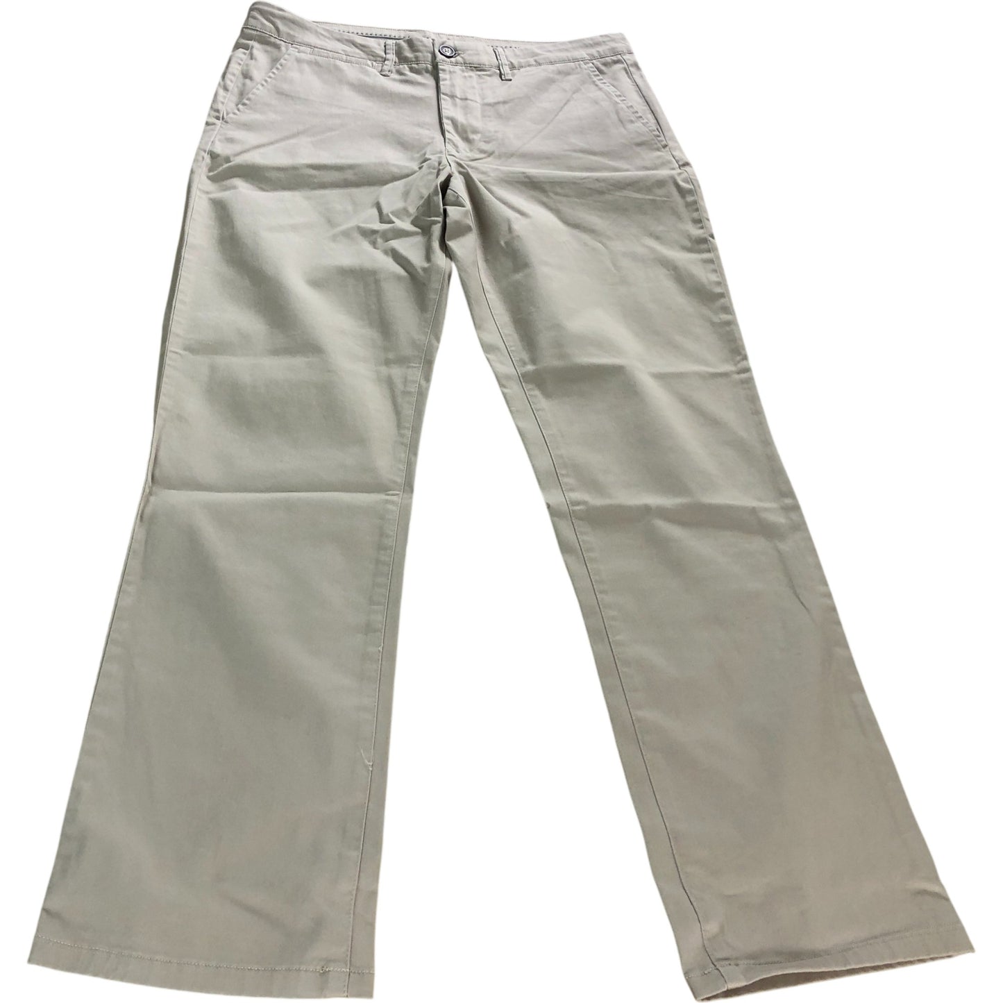 Crew Clothing Company Straight Fit Chinos 32R Men's Casual Trousers Beige