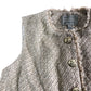 River Island Beige Sleeveless Jacket Size 8 Women's