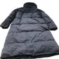 Puffer Jacket Women's Long Hooded Winter Coat Black UK 16-18