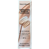 West Month Foundation Make-Up Discoloration SPF 15 All Day Flawless 30ml