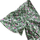 Brave Soul Floral Print Maxi Dress XS Women's Short Sleeve V Neck Green