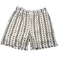 River Island Studios XS Regular Fit Ecru Smart Shorts Men's Patterned Style