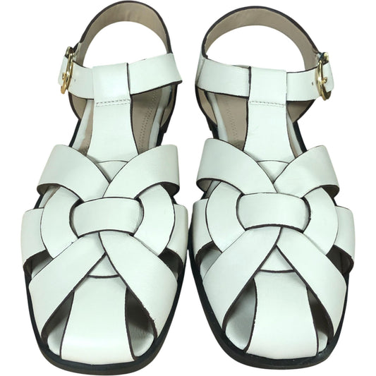 Hadley Cream Leather Fisherman Sandals Size UK 5